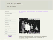Tablet Screenshot of dentfamilytree.com